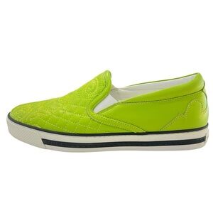 Versace  green Vanitas slip on loafers